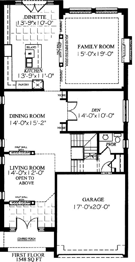 The cypress - Main Floor - Floorplan